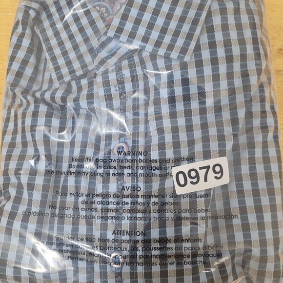 Robert Graham Blue Gingham Check Shirt‎ Mens XL Long Sleeve Button Up - Picture 10 of 10